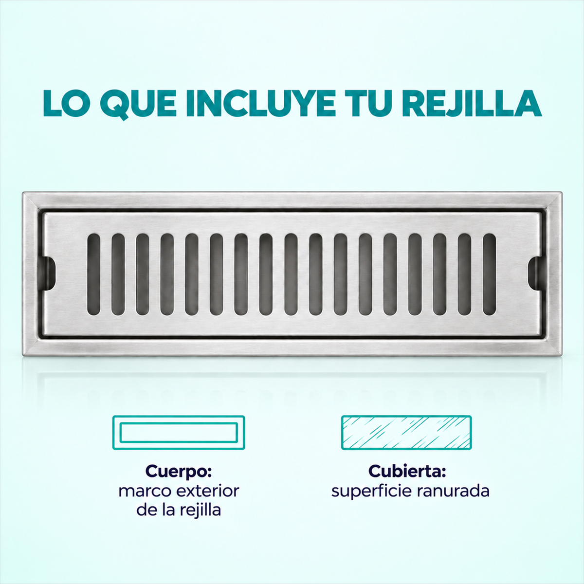RN30S: infografía de contenido con ranuras sin elemento circular