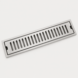 Rejilla Lineal Ranurada Satinada Para Piso 40 x 10 cm — producto