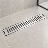 Rejilla Lineal Ranurada Satinada Para Piso 60 x 10 cm — ambientacion