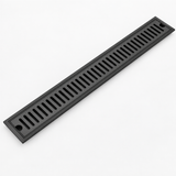 Rejilla Lineal Ranurada Negra Para Piso 80 x 10 cm — producto
