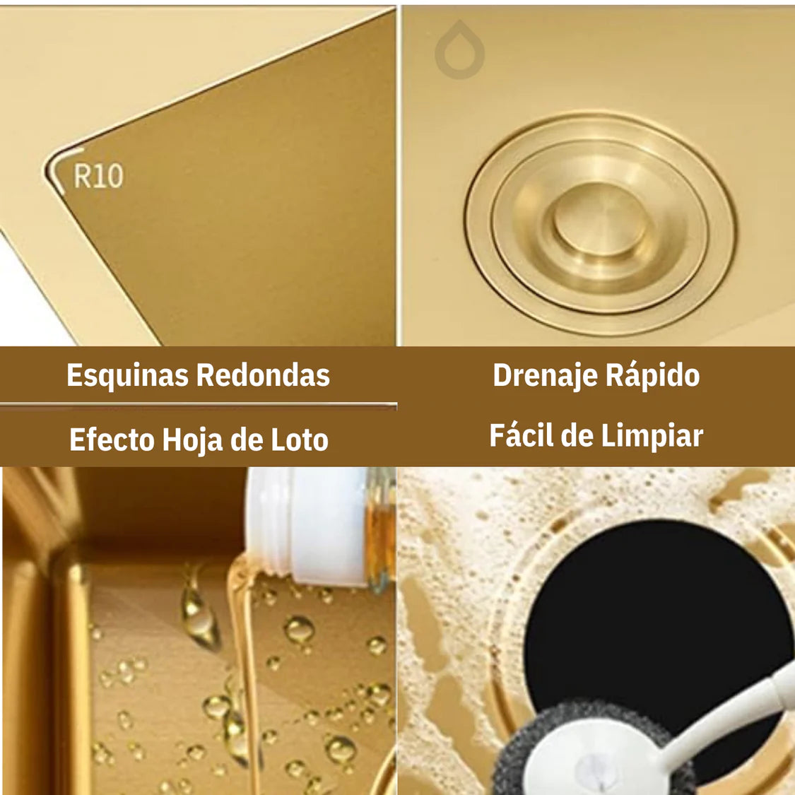 Lavaplatos De Lujo Doble Poceta En Acero Inoxidable SUS 304 - 78x45x21 cm - Instalación Bajo y Sobre Mesón - Incluye Canastillas y Sifón