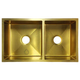 Lavaplatos De Lujo Doble Poceta En Acero Inoxidable SUS 304 - 78x45x21 cm - Instalación Bajo y Sobre Mesón - Incluye Canastillas y Sifón