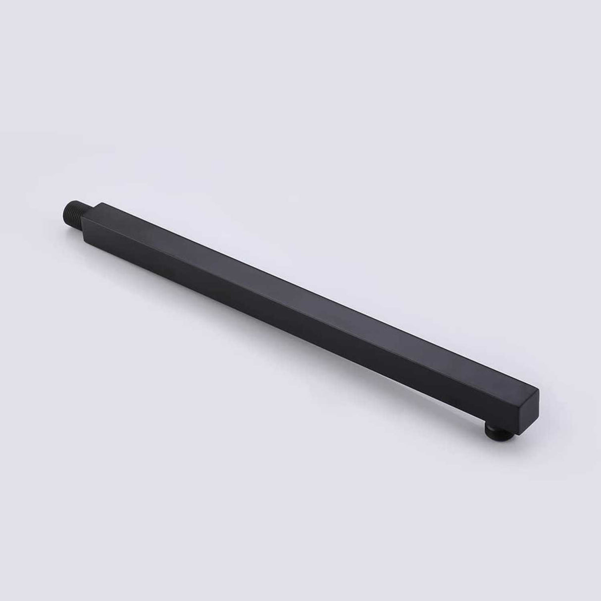 Tubo Extensión Ducha Negro De 45cm Con Escudo