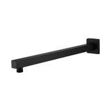 Tubo Extensión Ducha Negro De 45cm Con Escudo