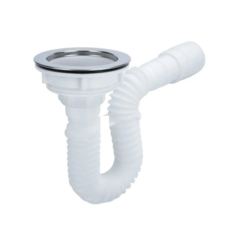 Sifon Lavaplatos Flexible Con Canastilla 4 Boccherin