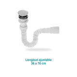 Rango de longitud ajustable verificado en la ficha oficial
