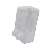 Dispensador De Jabon Doble Para Baño 2 En 1 Blanco