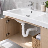 Sifón Flexible Blanco Eco Para Lavamanos - ambientación adicional