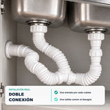 SFDN-01: doble conexión instalada bajo lavaplatos
