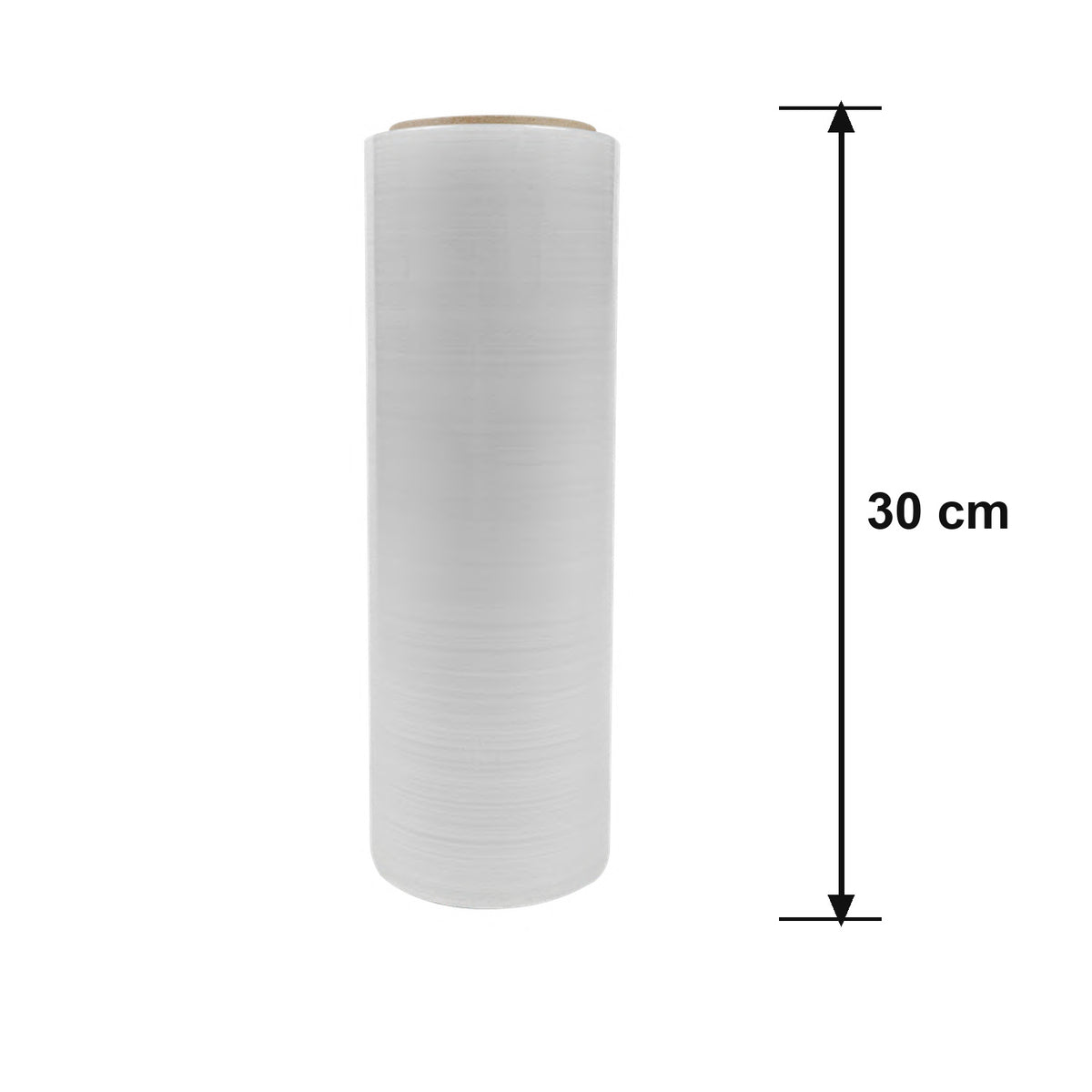 Película Stretch Transparente 30 cm · 18 micras · medidas