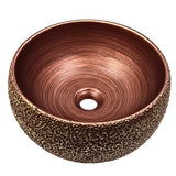 Lavamanos Sobreponer Terracota 40 x 40 x 15.5 cm | Diseño Moderno Elegante para Baño