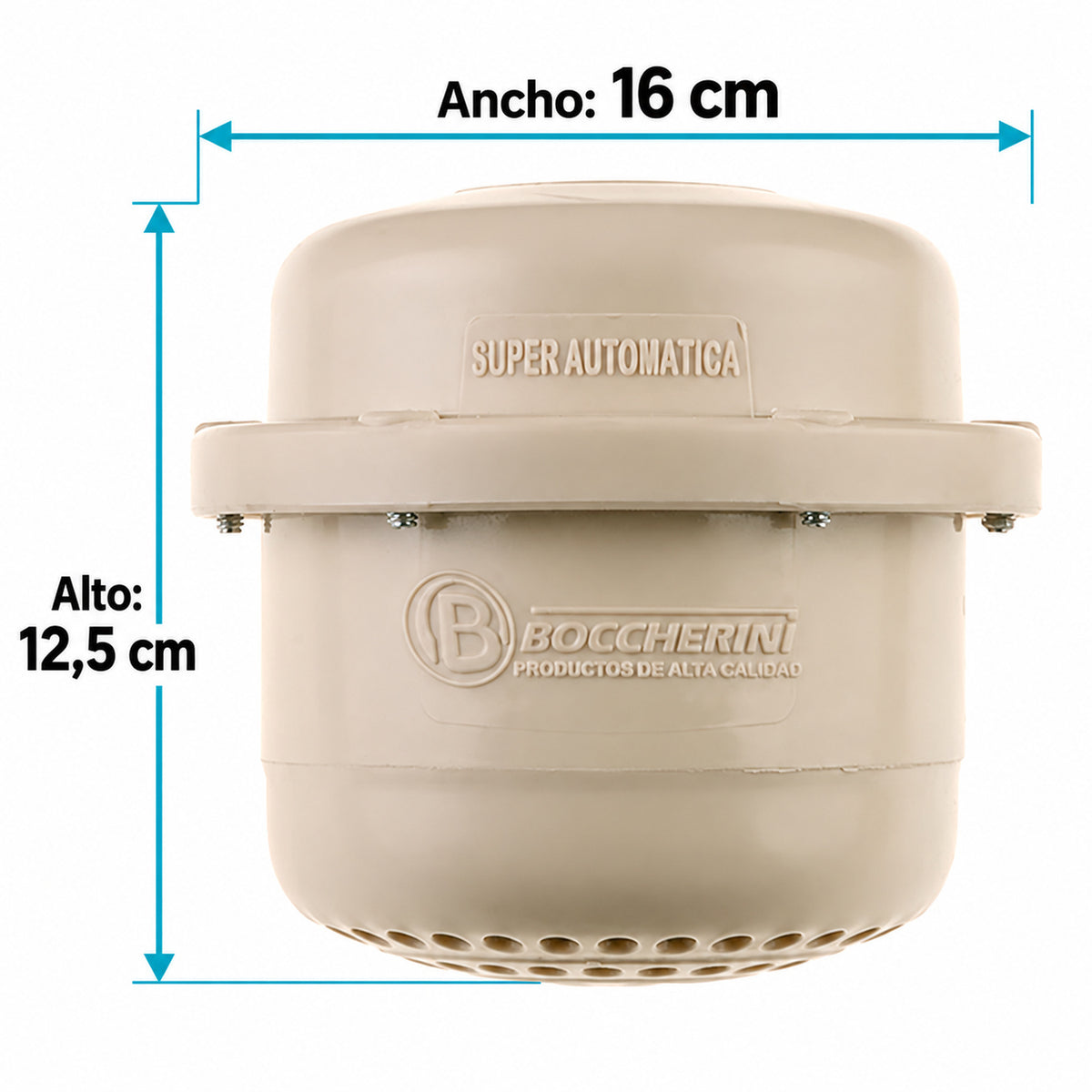 Medidas verificadas de Ducha Eléctrica Victory Beige 110 V Sin Miniducha, 16 cm