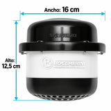 Medidas verificadas de Ducha Eléctrica Victory Blanca y Negra 110 V Sin Miniducha, 16 cm