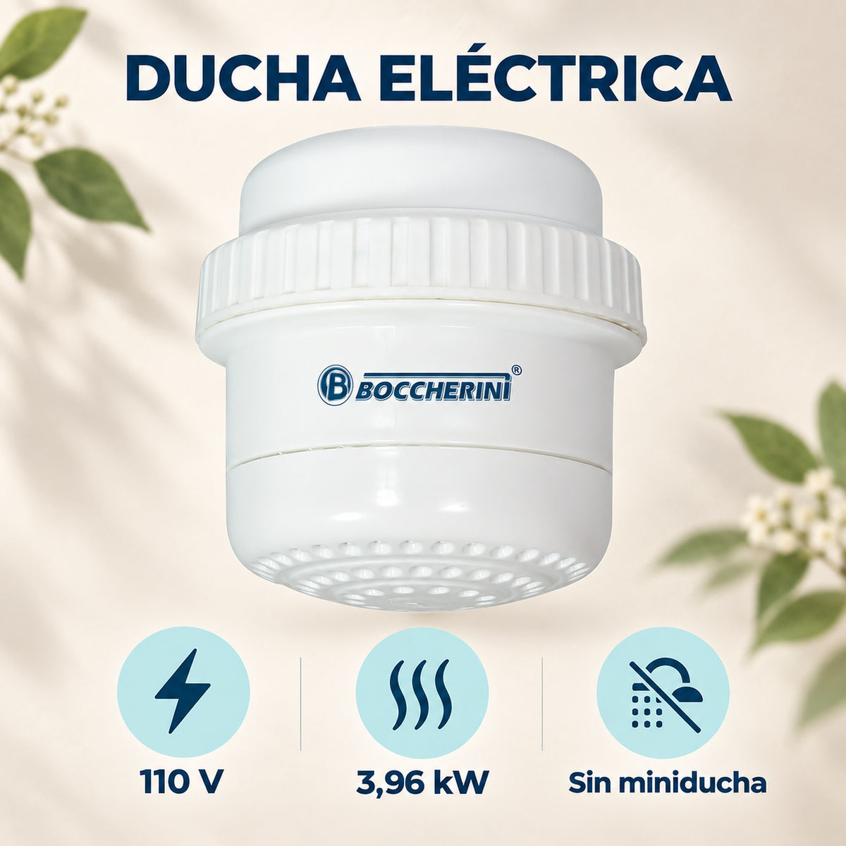 Ducha eléctrica Maxi blanca sin miniducha 05