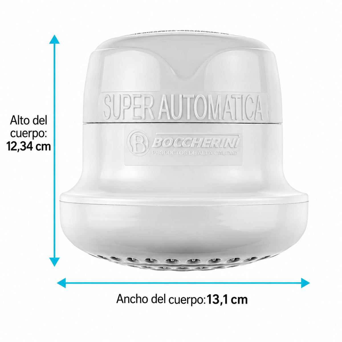 Ducha Gold Superautomática Blanca 220 V sin Miniducha — medidas