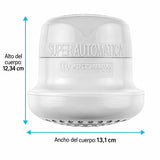 Ducha Gold Superautomática Blanca 220 V sin Miniducha — medidas