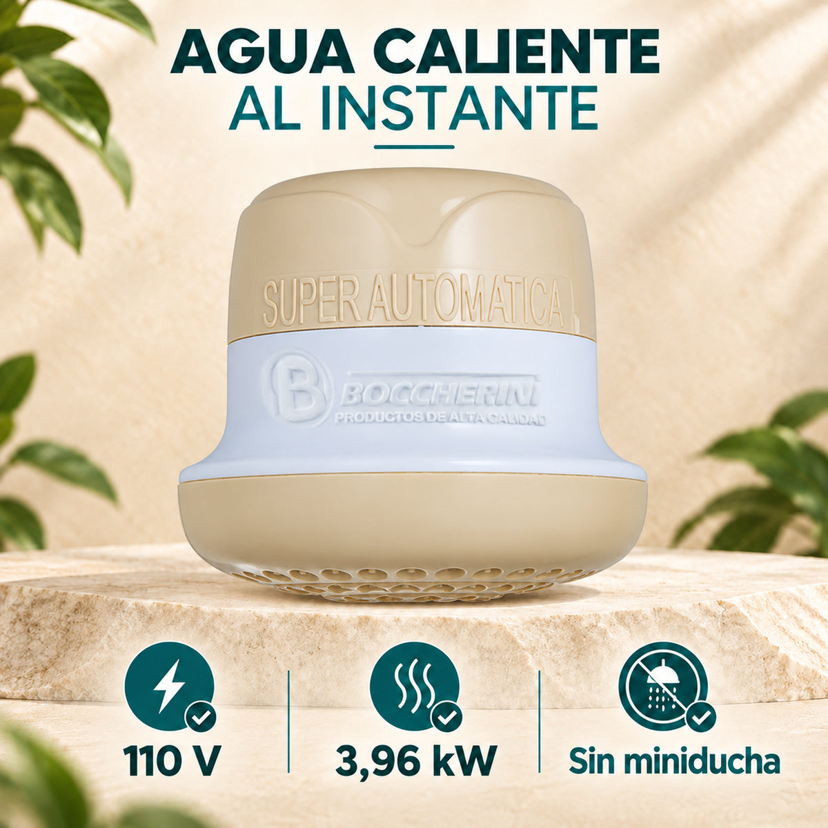 Características de Ducha Eléctrica Gold Superautomática Beige 110 V Sin Miniducha