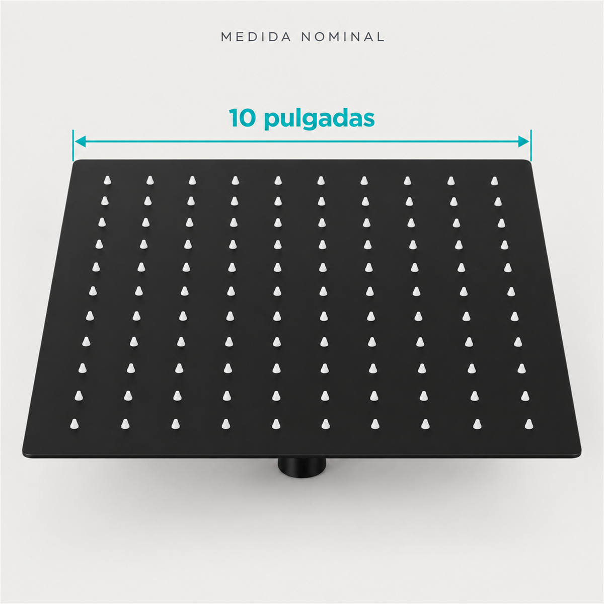 Medida nominal de regadera cuadrada de 10 pulgadas