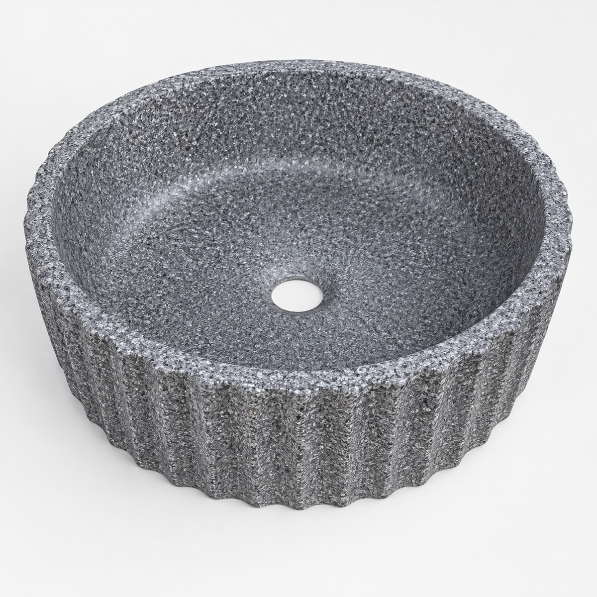 Lavamanos De Sobreponer Stone Humo 36 X 36 X 12 cm — producto