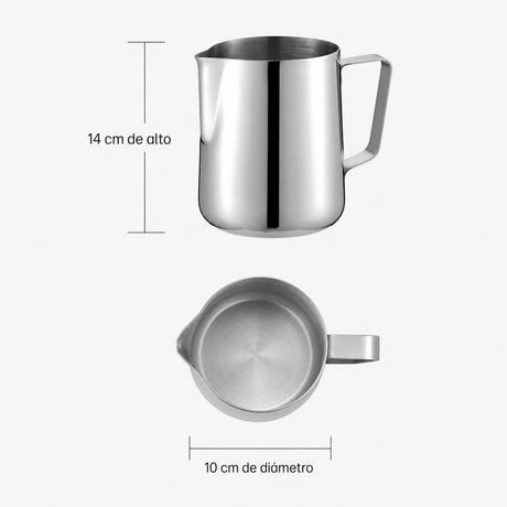 Medidas de jarra: 14 cm de alto y 10 cm de diámetro