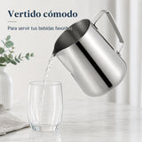 Jarra de acero inoxidable con vertido cómodo
