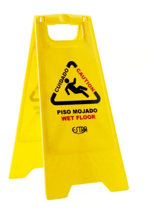 Señal de prevención piso mojado