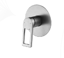 MEZCLADOR DUCHA MONOCONTROL ALTO SPACCO GRIS CONCRETO