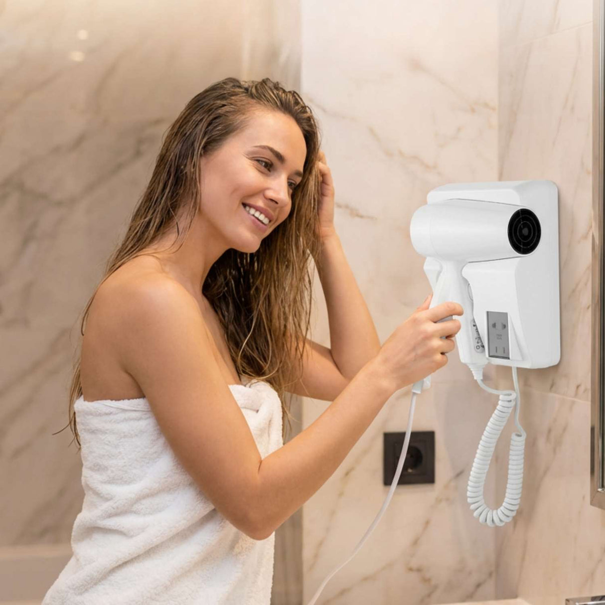 Secador de Cabello Empotrable Tipo Hotelero