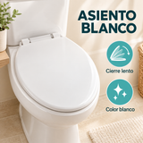 Tapa Asiento Blanco De Cierre Lento Para Sanitario — detalle