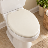 Tapa Asiento Beige De Cierre Lento Para Sanitario — segunda ambientación
