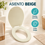 Tapa Asiento Beige Sencilla Para Sanitario — detalle