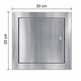Tapa Registro 20x20 Acero Inoxidable