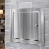 Tapa Registro Acero Inox 18x18 Cm