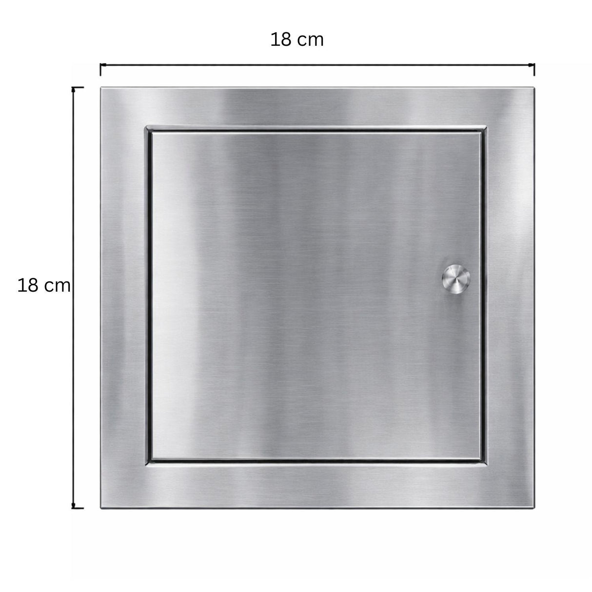 Tapa Registro Acero Inox 18x18 Cm