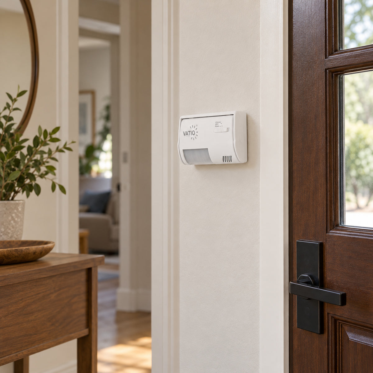 Sensor De Movimiento Con Timbre Y Alarma 9 V — ambientacion amplia