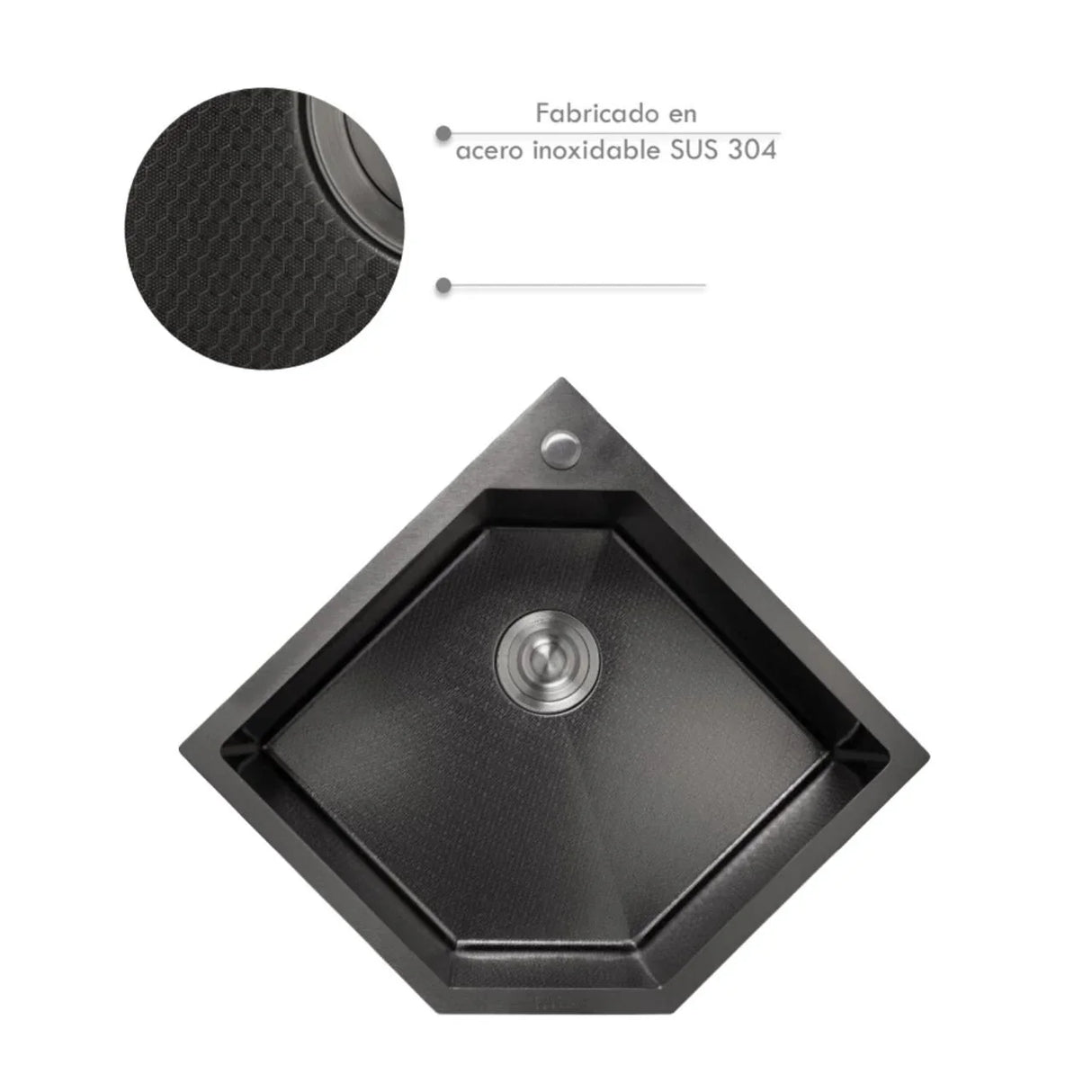 Lavaplatos de Esquina LJ-006 BLACK