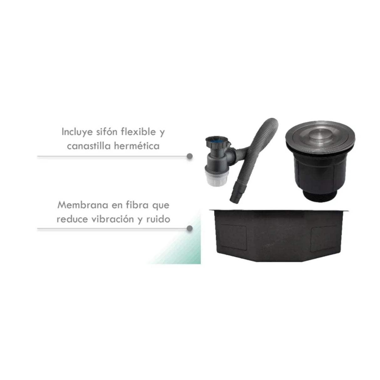 Lavaplatos de Esquina LJ-006 BLACK