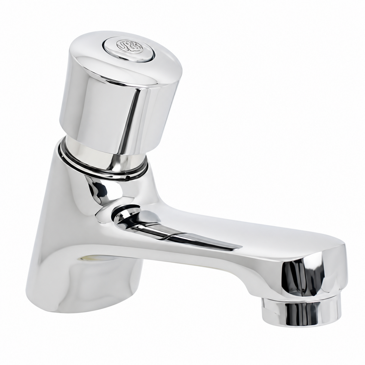 Llave Push En Zinc – Producto aislado sobre fondo blanco