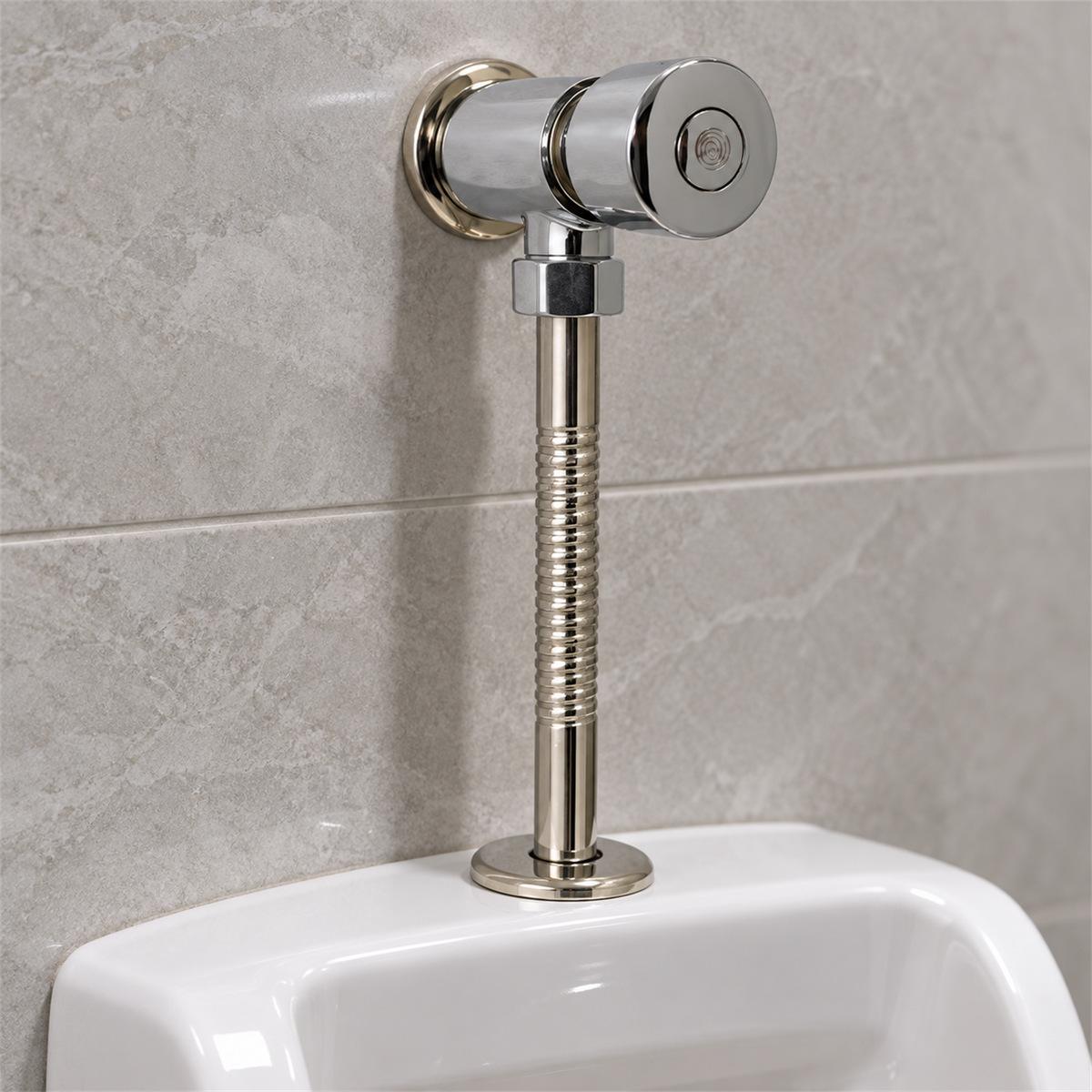 Llave Para Orinal En Zinc – Ambientación cercana realista