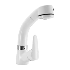 Mezclador Blanco Ajustable para Lavaplatos con Aireador de 2 Funciones