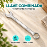 Características de Llave Combinada de 20 mm x 250 mm