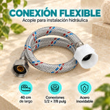 Acople Flexible Inoxidable 1/2 × 7/8 pulg 40 cm — características