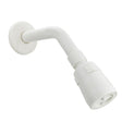 Set de Regadera Blanca con Tubo Curvo - foto de producto sobre fondo blanco