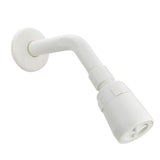 Set de Regadera Blanca con Tubo Curvo - foto de producto sobre fondo blanco