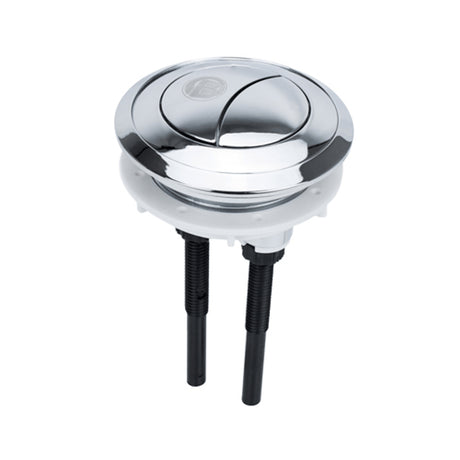 Botonera de Doble Descarga Cromada con Adaptador