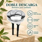 Botonera de Doble Descarga Cromada con Adaptador - información del producto 2