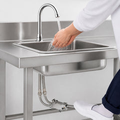 Llave de Pedal Cromada Manos Libres para Lavamanos