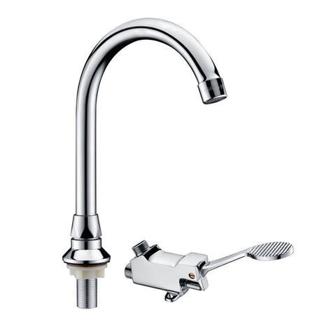 Llave de Pedal Cromada Manos Libres para Lavamanos