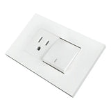 Tomacorriente Con Interruptor Conmutable Blanco 2P+T, foto del producto