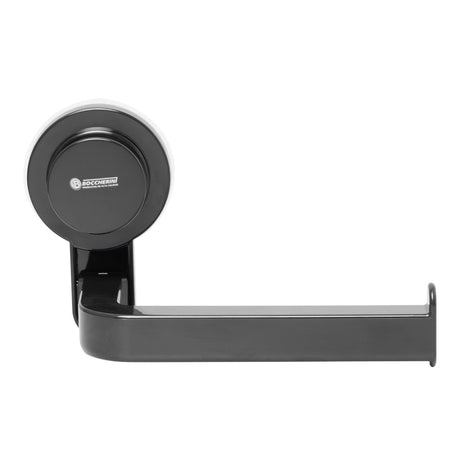 Portarrollos negro con ventosa para baño